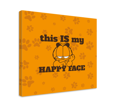 Quadro animais expressão de gato feliz - TenStickers