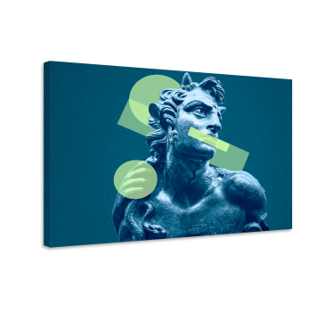 Quadro de arte estátua com formas geométricas - TenStickers