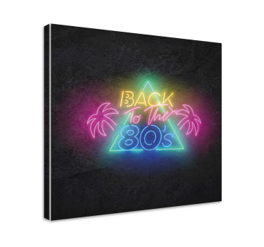 Quadro com letras frase neon retrô - TenStickers