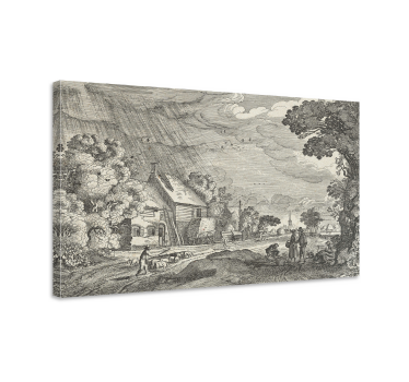 Quadro Decorativo vintage Paisagem de miragem - TenStickers