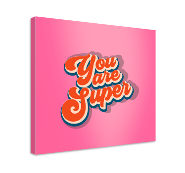 Quadro com letras você é super - TenStickers