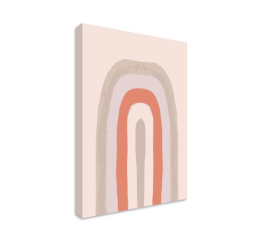 Quadro decorativo abstrato padrão de arcos suaves - TenStickers