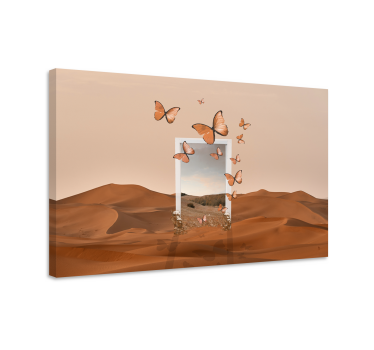 Quadro de borboletas paisagem de borboletas - TenStickers