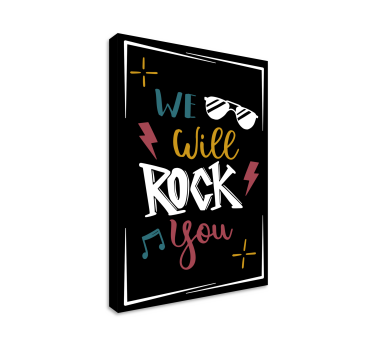 Quadro com letras eleve seu espírito - TenStickers