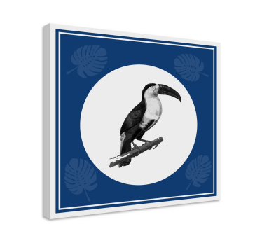Quadro de pássaros tucano no galho - TenStickers