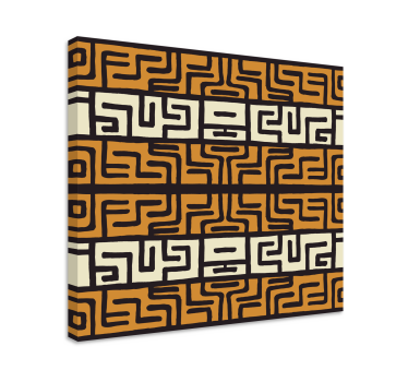 Quadro Decorativo abstrato Padrão abstrato de estilo africano - TenStickers