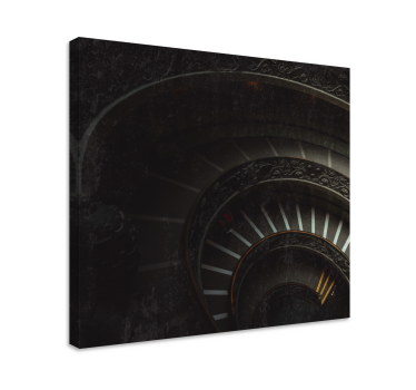 Quadro decorativo abstrato profundidade da escada espiral - TenStickers