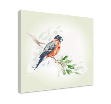 Quadro de pássaros pássaro no galho - TenStickers