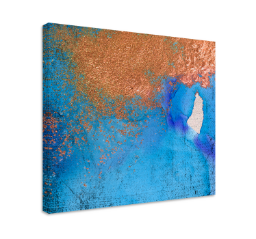 Quadro Decorativo de arte Efeito ombre texturizado com ouro - TenStickers