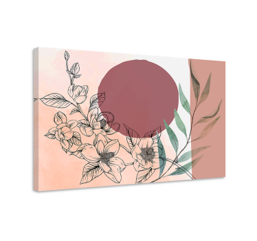 Quadro Decorativo de arte Tons de rosa estilo glamour - TenStickers