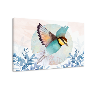 Quadro de pássaros cena do pássaro azul voador - TenStickers