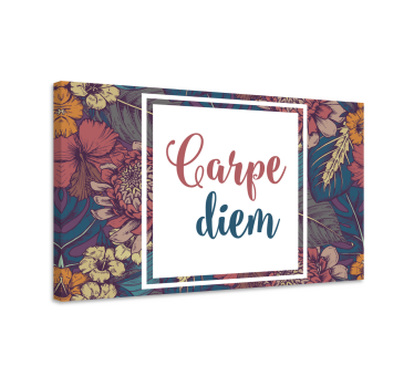 Quadro com letras tema aproveite o dia - TenStickers