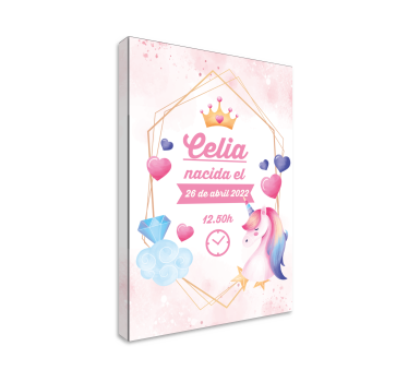 Quadro unicórnio momento mágico de celia - TenStickers