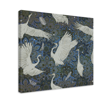 Quadro de peixes dança de garças elegantes - TenStickers