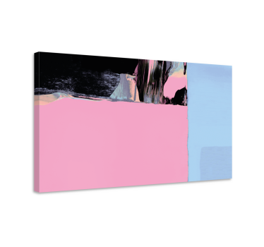 Quadro decorativo abstrato segmentos de cor - TenStickers