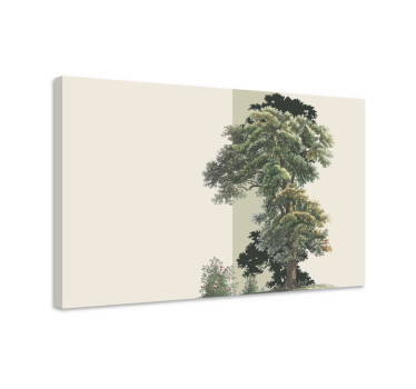 Quadro Decorativo de arte Desenho de árvore estética - TenStickers