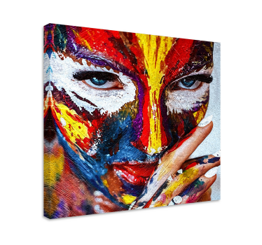 Quadro Decorativo de arte Mulher pintada a óleo - TenStickers