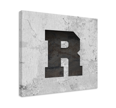 Quadro Decorativo vintage Carta personalizada estilo industrial - TenStickers