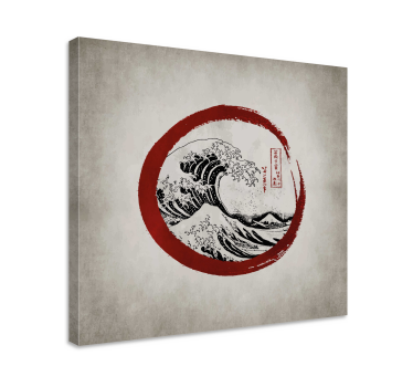 Quadro Decorativo de arte A grande onda de kanagawa - TenStickers