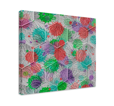 Quadro vintage azulejos manchados - TenStickers