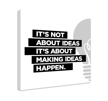 Quadro frase motivacional idéias são como pequenas sementes. Eles - TenStickers