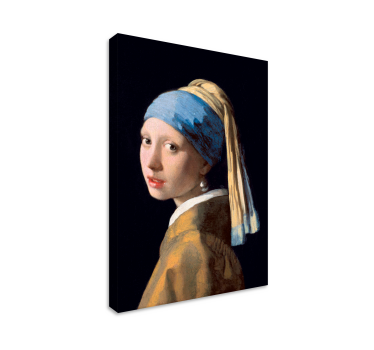 Quadro de arte pintura da Menina com Brinco de Pérola - TenStickers