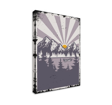 Quadro de paisage paisagem lago e montanhas - TenStickers