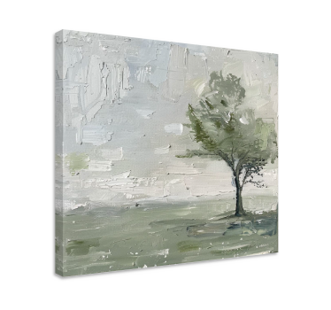 Quadro pintura com grande árvore - TenStickers