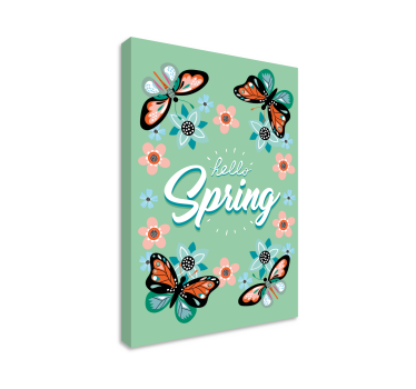 Quadro decorativo para sala Olá primavera - TenStickers