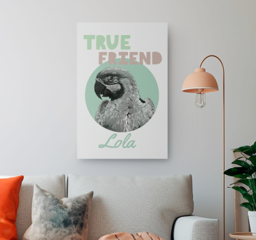 Quadro com nome amigo verdadeiro - TenStickers