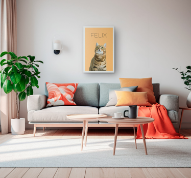 Quadro escritório retrato minimalista de animais - TenStickers