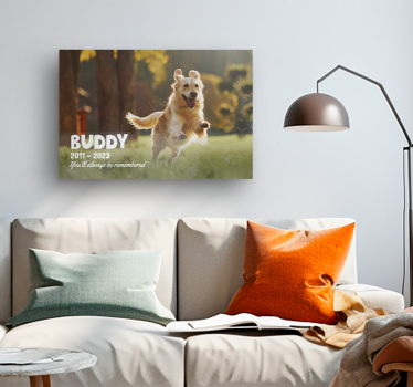 Quadro decorativo comemoration animal de estimação - TenStickers