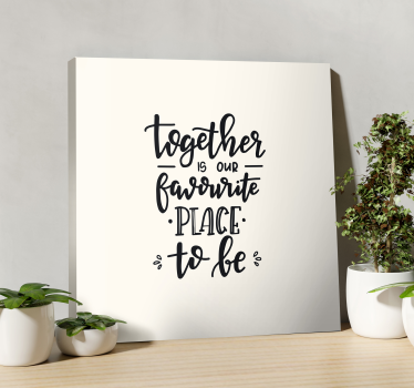Quadro Decorativo para quarto Citação de frase de texto - TenStickers