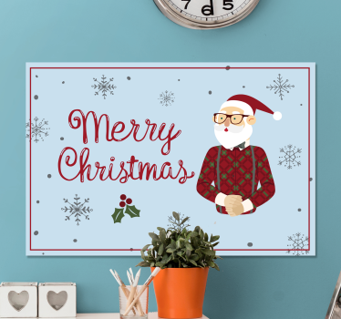 Quadro 3d alegria do papai noel - TenStickers
