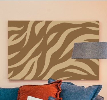 Quadro 3d com padrões de ondas estilizadas - TenStickers