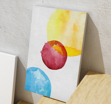 Quadro Decorativo abstrato esferas abstratas coloridas - TenStickers