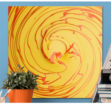 Quadro Decorativo abstrato movimento espiral vibrante - TenStickers