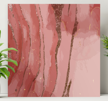 Quadro Decorativo abstrato padrões de rosas fluidas - TenStickers