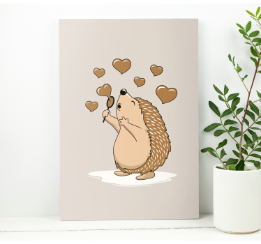 Quadro animais corações de porquinho-da-Índia - TenStickers