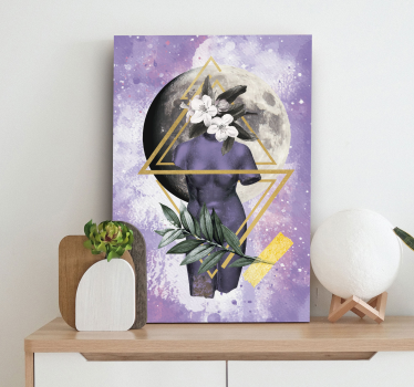 Quadro Decorativo de arte Digital lavander collage - TenStickers