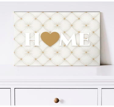 Quadro com letras Casa branca acolchoada - TenStickers
