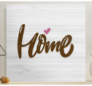 Quadro com letras Casa branca vintage em prancha de madeira - TenStickers