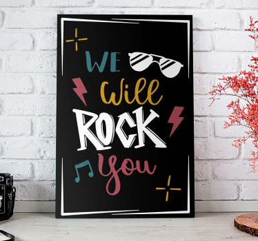 Quadro com letras eleve seu espírito - TenStickers