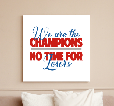 Quadro com letras espírito de campeões - TenStickers