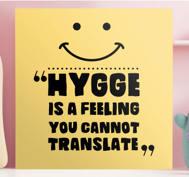 Quadro com letras "hygge" não pode ser traduzido - TenStickers