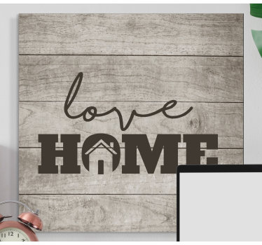 Quadro com letras mensagem de amor para o lar - TenStickers