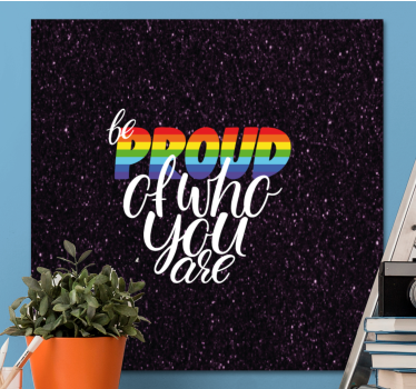 Quadro com letras orgulho em ser - TenStickers