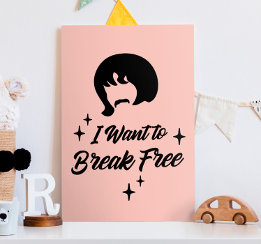 Quadro com letras para inspiração de frases icônicas - TenStickers
