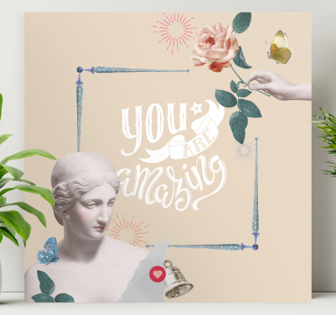 Quadro com letras você é incrível - TenStickers