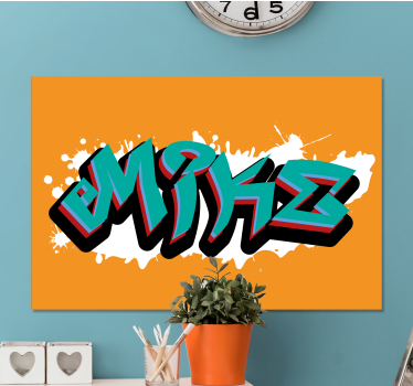 Quadro com o abecedário arte de letras estilosas - TenStickers